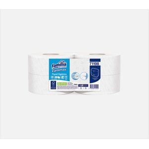 Papel Higiénico Jumbo Blanco 95 Metros Triple Hoja Paca X 4 Rollos Familia Ref:71198 Panamericana