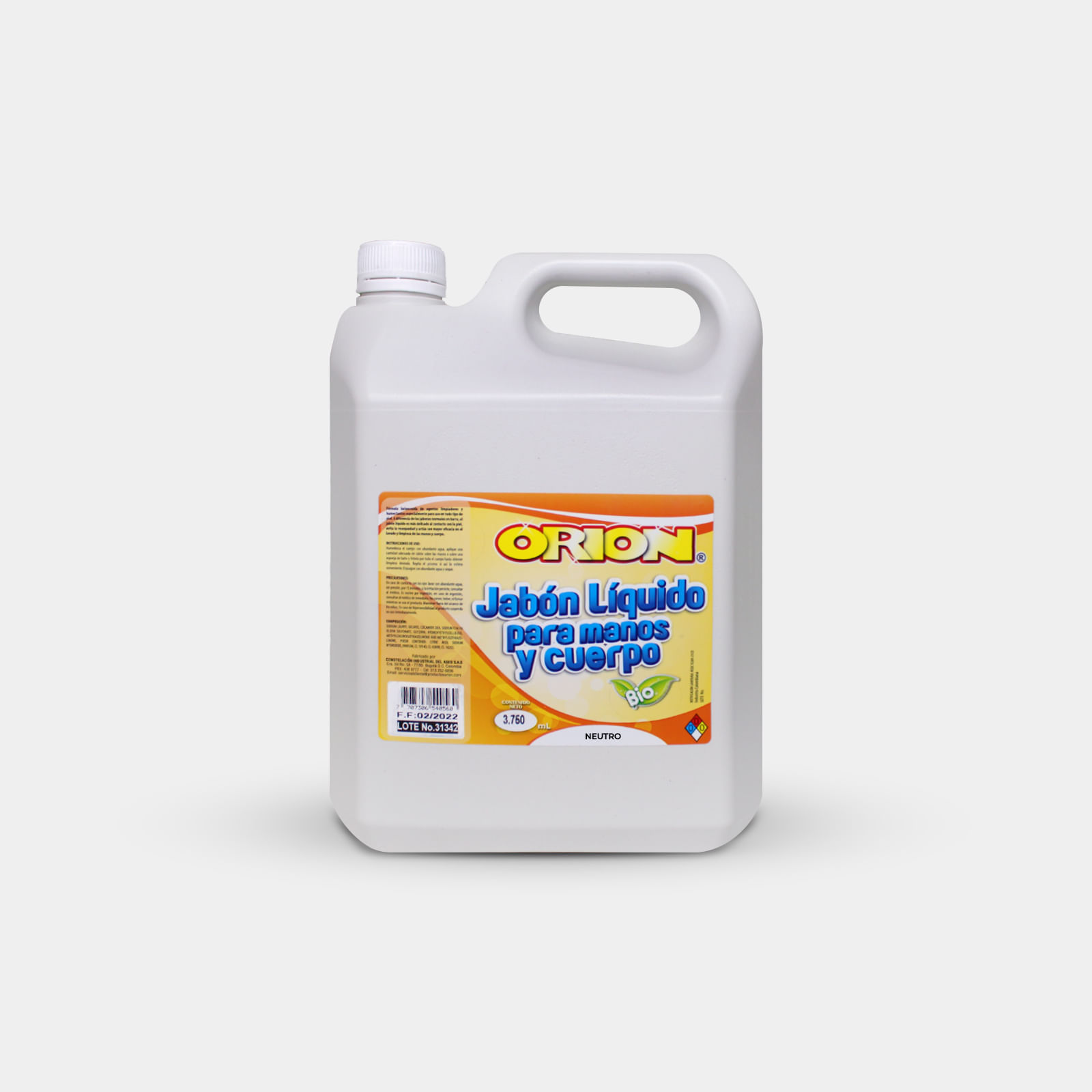 Detergente para lavadora ORION x 1000