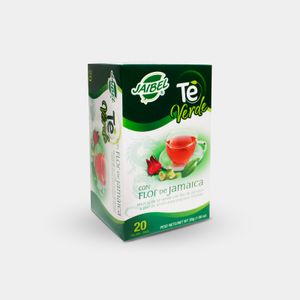 Té Verde Con Flor De Jamaica Caja X 20 Sobres Jaibel Panamericana