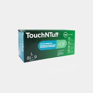 Guante Touchntuff® Verde De Nitrilo Con Talco Talla L Caja X 50 Pares R Ef: 92-500 Ansell Panamericana