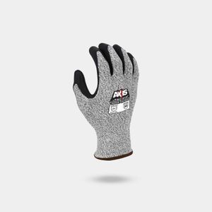 Guante Axis™ gris con recubrimiento en espuma de nitrilo negro anticort e talla M ref: RWG555 Randians Panamericana