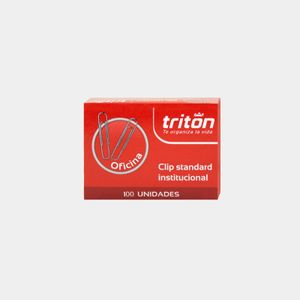 Clip Estandar Pequeño Caja X 100 Unidades Tritón Panamericana