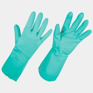 Guante Dolphin 16" Nitrilo Verde Par Talla 9 Panamericana