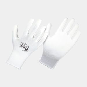 Guante Facil Flex Poliu.Blanco Talla M Maq Panamericana