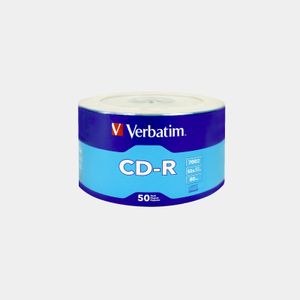 Cd -R Grabable 700 Mb 80' 52X Bx50 Unidades Verbatim Panamericana
