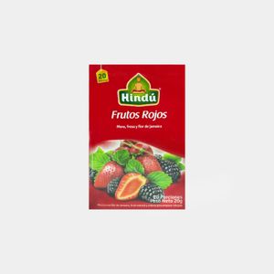 Aromática Frutal Frutos Rojos Mora Y Fresa Caja X 20 Sobres Hindu Panamericana
