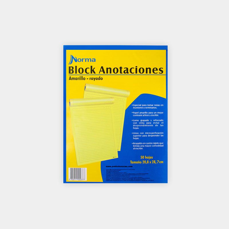 block-anotaciones-amarillo-rayado-carta-50-hojas-norma-130000037-2