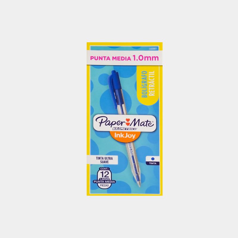 bolgrafo-azul-retractil-inkjoy-kilometrico-ref100-60000643-1