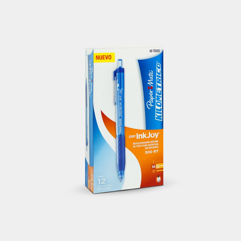 bolgrafo-azul-retractil-inkjoy-kilometrico-ref300-60000258-1