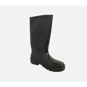 Bota Negra Pvc Con Puntera Talla 42 Panamericana