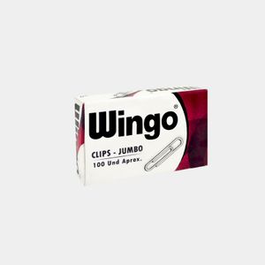 Clip Estándar Jumbo Caja X 100 Unidades Wingo Panamericana