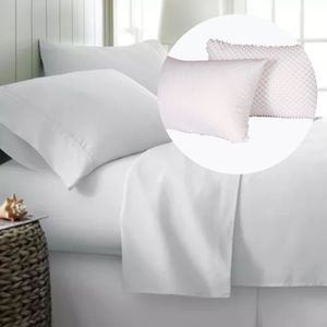 Combo Sabanas Queen 180H + 2 Almohadas Pentafoam Panamericana