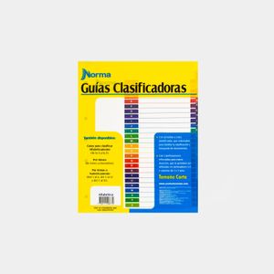 Guia Clasificadora Alfabética A-Z Ref:105 Norma Panamericana