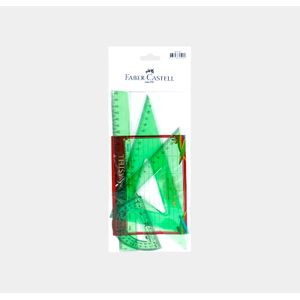 Juego geometrico 4 piezas ref: JG-30 Faber Castell Panamericana