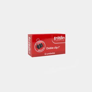 Manecilla Doble Clip 1" Caja X 12 Unidades Tritón Panamericana