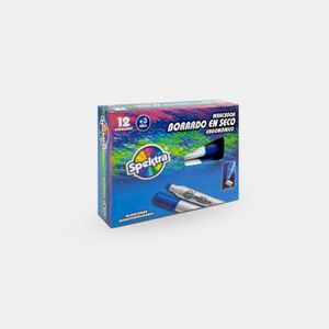 Marcador azul borrable ergonómico Spektra Panamericana