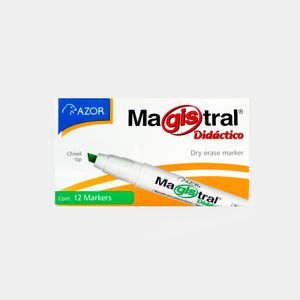 Marcador Verde Borrable Didáctico Magistral Panamericana