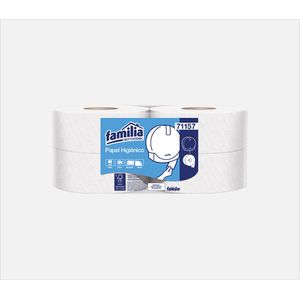 Papel Higiénico Jumbo Blanco 250 Metros Doble Hoja Paca X 4 Rollos Familia Ref:71157 Panamericana