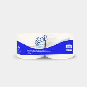 Papel Higiénico Jumbo Blanco 250 Metros Hoja Doble Paca X 4 Rollos Scot T Ref:30228821 Panamericana