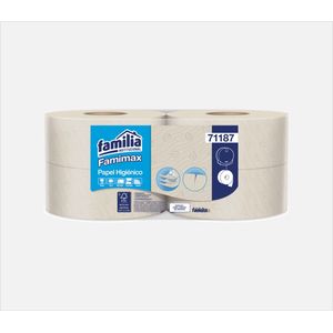 Papel Higiénico Jumbo Natural 170 Metros Triple Hoja Paca X 4 Rollos Familia Ref:71187 Panamericana