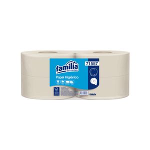 Papel higienico natural jumbo 500 mts hoja sencilla ref:71557 Familia Panamericana