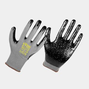 Guante Extraflex Nylon Nitrilo Gris Talla 8 Panamericana