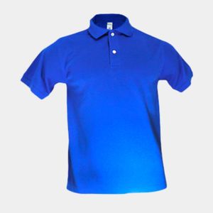 Camiseta Tipo Polo Algodon Azul Rey Talla Xl Panamericana