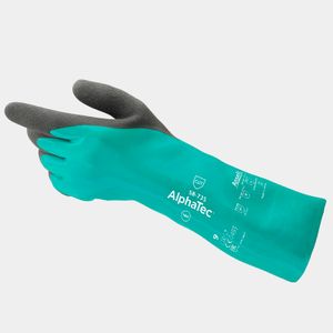 Guante Alphatec Nitrilo Verde Par Talla 9 Panamericana