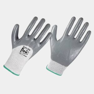 Guante Flex Ii Nylon Nitrilo Gris Talla 8 Panamericana