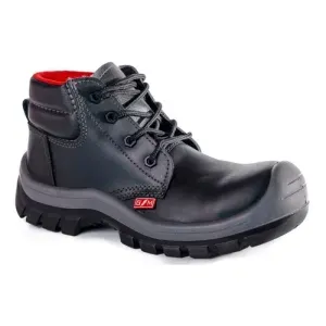 Bota Confort Cuero Negro Par Talla 35