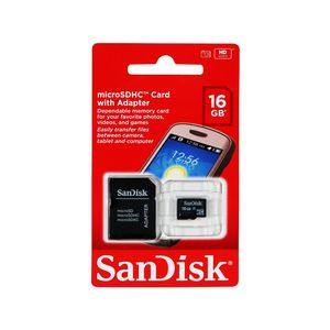 Memoria 16GB MicroSD HC Clase 4 SanDisk Original