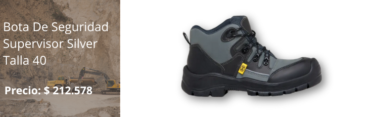 Bota De Seguridad Supervisor Silver Talla 40